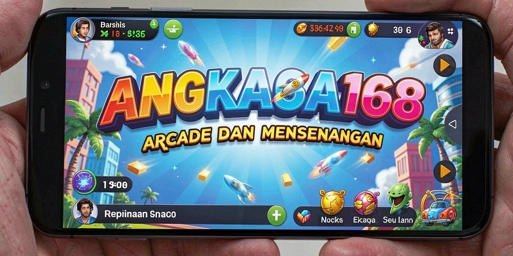Tampilan gameplay seru ANGKASA168 yang penuh warna.