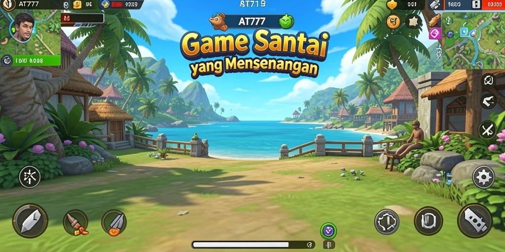 Tampilan gameplay AT777 yang menarik dan penuh warna.
