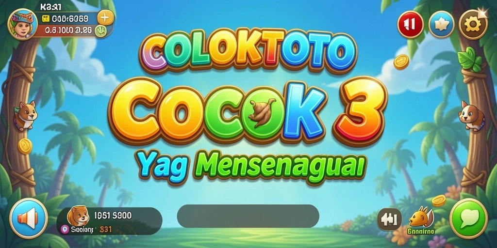 Gameplay Match-3 seru di COLOKTOTO dengan kombinasi warna-warni.