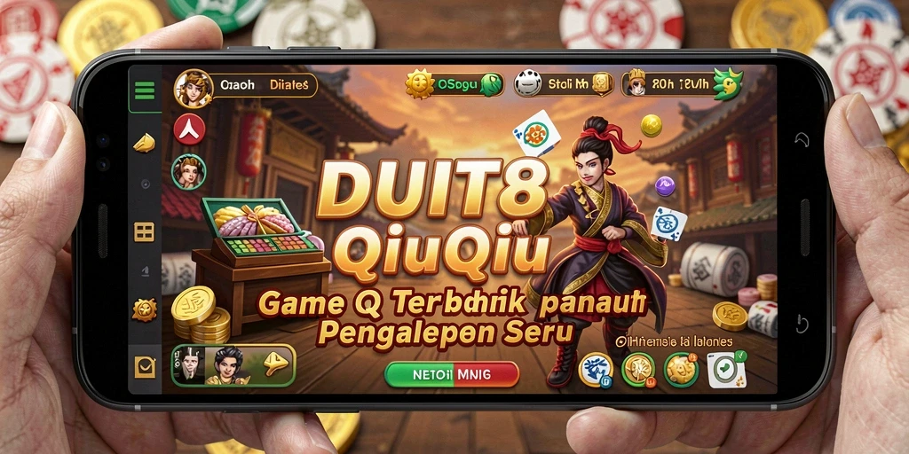Gameplay seru QiuQiu di DUIT8 dengan teman-teman.