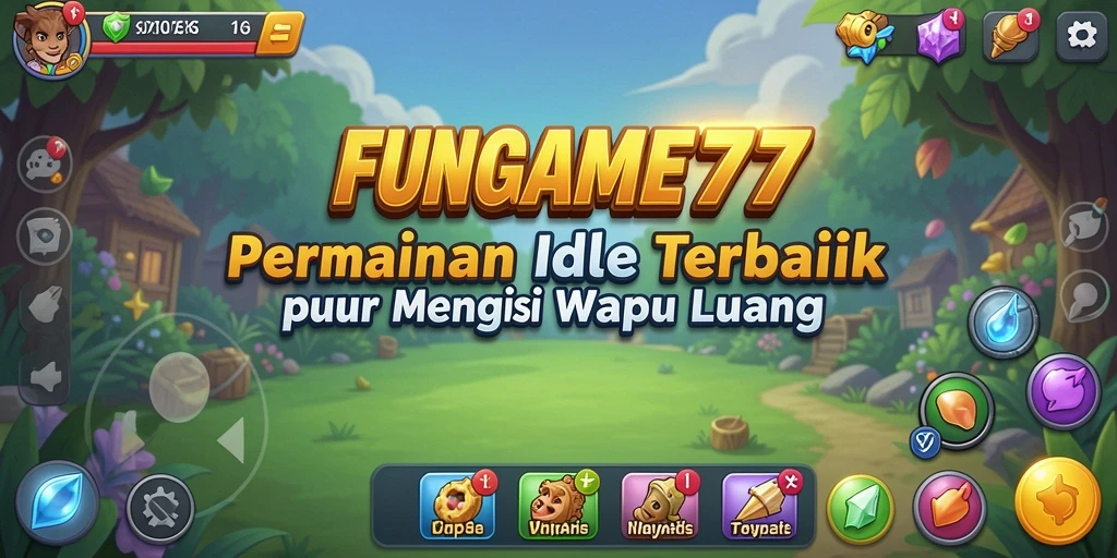 Tampilan gameplay <strong>FUNGAME777</strong> yang menarik dan penuh warna.