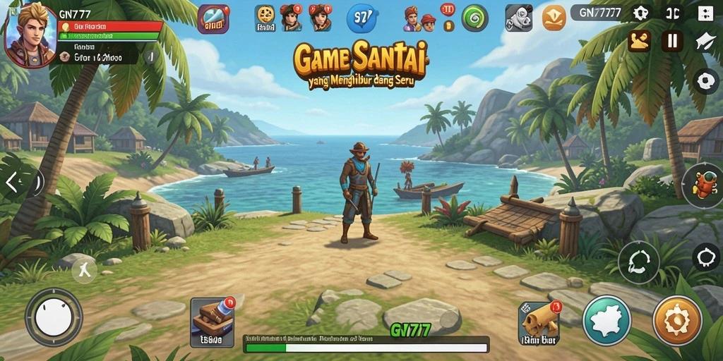 Tampilan gameplay GN777 yang penuh warna dan seru.