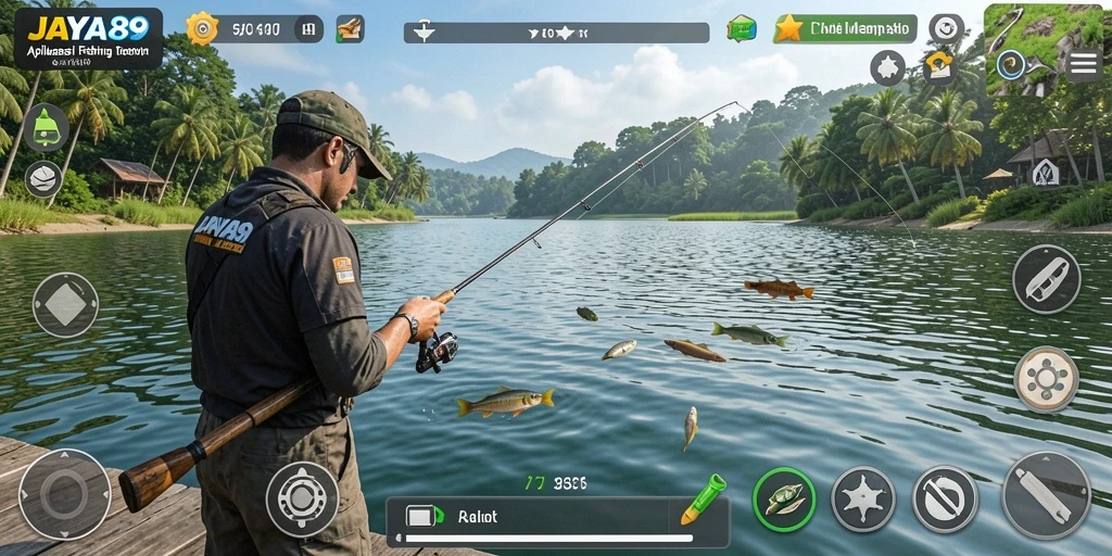 Tampilan screenshot JAYA89 menampilkan gameplay fishing yang menarik dan interaktif.