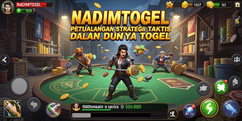 Tampilan gameplay mendebarkan dan penuh strategi di NADIMTOGEL.