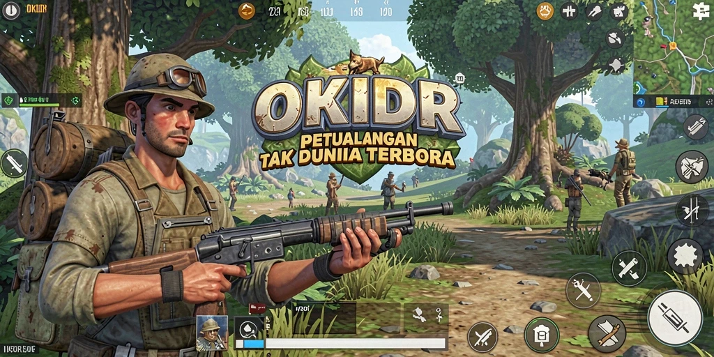 Screenshot gameplay Open World menampilkan petualangan epik di OKIDR.