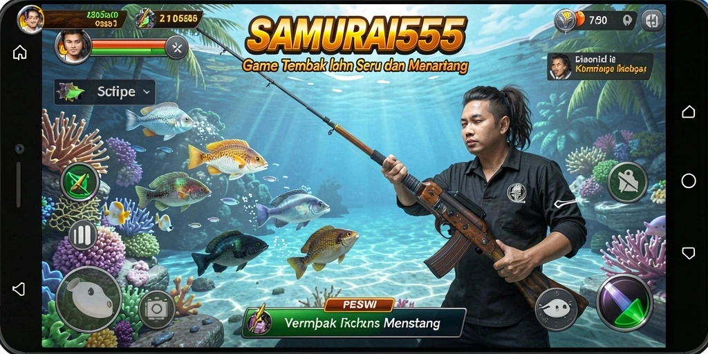 Gameplay menembak ikan yang seru dan menantang di SAMURAI555.